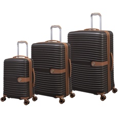 it luggage Encompass 3-teiliges Hardside 8 Räder erweiterbares Spinner-Set, Coffee Bean, 3 Pc Set, Encompass 3-teiliges Hartschalen-Drehset mit 8 Rädern, erweiterbar