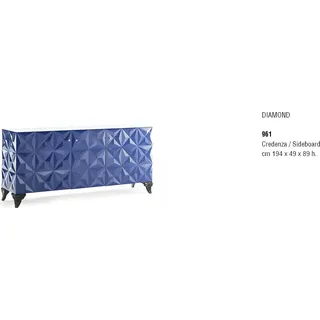 Kommode Hochschrank Holz Sideboard Schrank Schränke Massiv Kommode Wohnzimmer - Blau