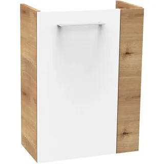 Fackelmann Waschbeckenunterschrank 44 x 60 cm Weiß Hochglanz