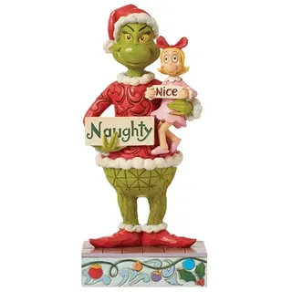 The Grinch by Jim Shore Naughty Nice Grinch and Cindy Figurine