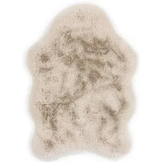 Schöner Wohnen Kunstfell , Creme , Textil , organisch , 55x80 cm , für Fußbodenheizung geeignet, waschbar, pflegeleicht , Teppiche und Böden, Teppiche, Schaffelle & Kuhfelle