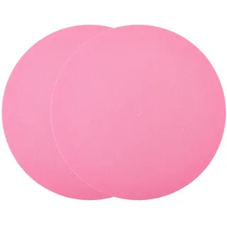craspire 2 Stück Filz Plattenspielermatte Rosa 11,6 Zoll rutschfest Antistatisch Flach Rund Schützend Aus Wolle Und Vinyl Für Plattenspieler Zur Dämpfung von Resonanzen Und Für Einen Saubereren