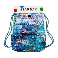 Starpak, Rucksack, Alter Mann Arbeit an der Graphitschulter, Mehrfarbig