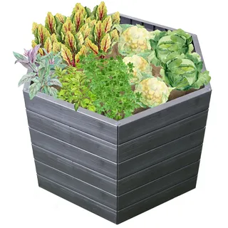 GARANTIA Hochbeet Ergo L 110 x 95 x 75 cm Braun