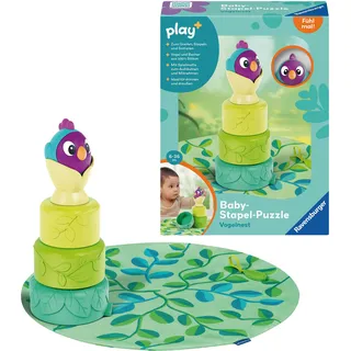 Ravensburger play+ Baby-Stapel-Puzzle: Vogelnest (04857)