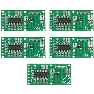 HALJIA 5 STÜCKE RCWL-0516 Mikrowellen-Radarbewegungssensor-Modul Gehäuse-Induktionsschalter-Modul Hohe Langdistanz Weiter Erfassungswinkel Kompatibel mit Arduino