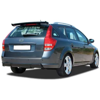 RDX Racedesign Heckschürzenansatz 'Diffuser' kompatibel mit Kia Cee'd ED SW 2007-2012 (ABS Schwarz glänzend)