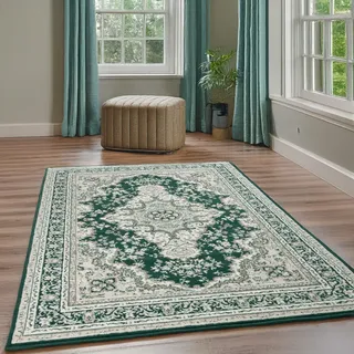 OTTO home Oriental Kurzflorteppich 240 x 330 cm Dunkelgrün
