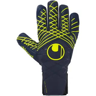 Uhlsport Torwarthandschuhe Prediction Absolutgrip HN 8.5, Marine/weiß/Fluo gelb