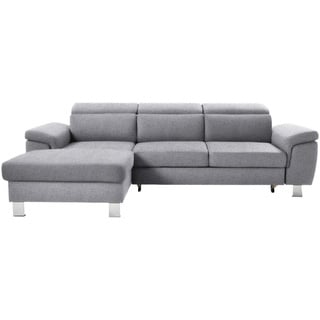 XORA Ecksofa Hellgrau, - 250x167 cm,