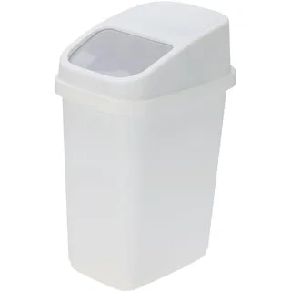 Mojawo Schwingdeckeleimer 17 l Weiß