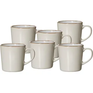 Ritzenhoff & Breker Kaffeebecher-Set Visby 0,4 l Weiß 6 St.