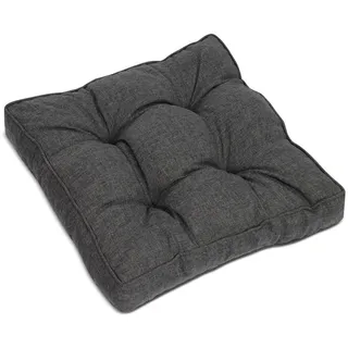 Beautissu Sitzkissen 50 x 50 x 10 cm grau 1 St.