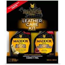 Maddox Detail - Leather Care Kit 500ml | Leder Shampoo -Und konditionierer | Inklusive Mikrofaser | Auto Polster Reinigungsset Auto shampoo