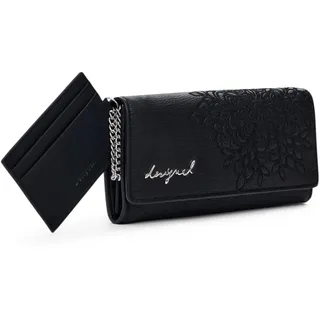 DESIGUAL Sierra Mone Mariona Geldbörse Damen Portemonnaie schwarz