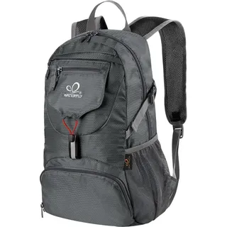 WATERFLY Ultraleicht Faltbarer 20L Rucksack grau Herren Damen
