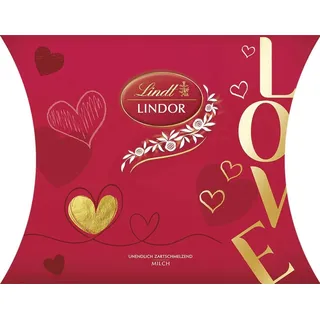 Lindt Lindor Milch Valentinstag Kissenpackung 162 g