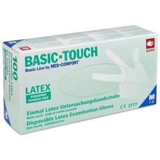 Bild Basic Touch Latexhandschuhe puderfrei 100 Stück Gr. M