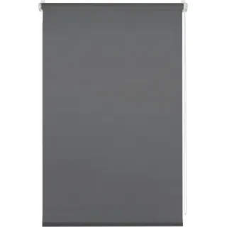 GARDINIA Seitenzugrollo Uni Klemmrollo 100 x 150 cm grau