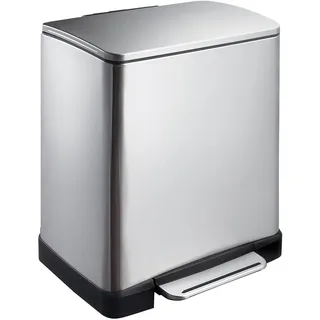 Eko E-Cube Recycling Treteimer 19 l Silber
