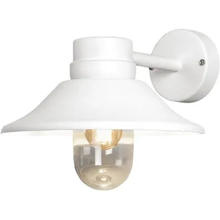 Konstsmide Außenwandleuchte Aluminium/Glas 26,5 cm E27 dimmbar weiß