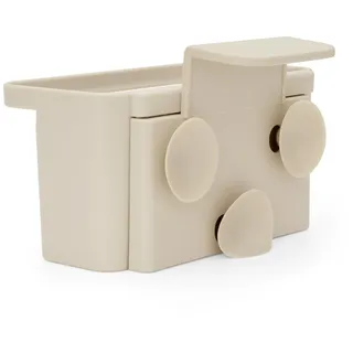 Brabantia SinkSide Spülbecken Organizer (Soft Beige), Küchen Organizer mit Saugnäpfen zur Befestigung im Spülbecken, Küchenzubehör für Schwämme, Tücher & Bürsten.