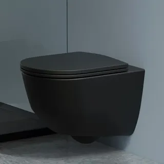 Laufen PRO Wand-Tiefspül-WC mit WC-Sitz Schwarz Matt