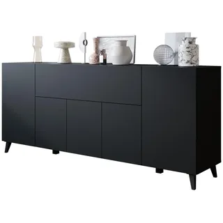 Mirjan24 Sideboard Phuket 180 x 76 x 38 cm Graphitfarben