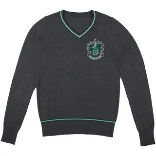 Cinereplicas Harry Potter Hogwarts V-Ausschnitt Pullover - Erwachsene & Kinder - Offizielle Harry Potter Lizenz-XS Kids-Slytherin