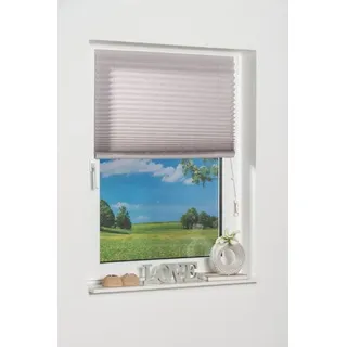 K-HOME Plissee »COMO« Lichtschutz freihängend, grau