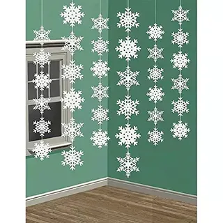 Schneeflocken Weihnachten Deko, 30 Stück Schneeflocken Deko,Schneeflocke Weihnachtsbaumschmuck-Anhänger für Weihnachten, Neujahr, Party, Heimdekorationen (Weiß)