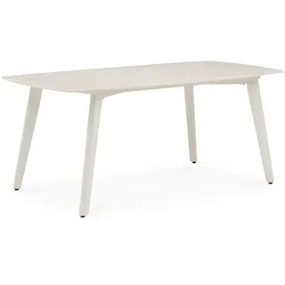 Idimex Gartentisch 180 x 90 x 75 cm cremeweiß