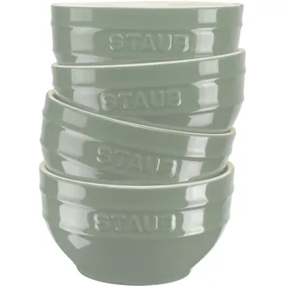 Staub Ceramique Schüssel Set 12 cm / 4-tlg, Eukalyptus, Keramik