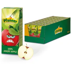Pfanner Angry Apple (30 x 200 ml) – 100% Apfelsaft für Kinder im Trinkpäckchen – ohne Zuckerzusatz - Vorratspack