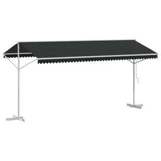vidaXL Freistehende Markise Anthrazit 5 x 3 m Polyester - Grau