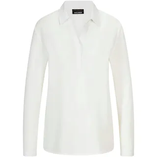 Klassische Bluse GOLDNER "Zeitlose Viskosebluse mit Hemdkragen", Damen, Gr. 44, weiß, Obermaterial: 100% Viskose CV., Modisch, Blusen Klassische Bluse, Hemdkragen