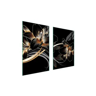 Glasschutzplatte Für Küche 65X52 Orchidee - Rosa