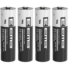 EEMB 4 Stück ER14505 AA 3.6V Lithium Batterie Li-SOCL2 Nicht wiederaufladbar Akkus SB-AA11 LS14500 TL-5903 SL-360 S7-400 ER14500 für Wasserzähler Gas SPS Anlagenausstattung Generische Ersatzbatterie
