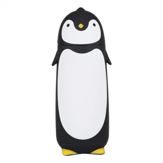 Thermoskanne,Thermobecher Pinguin,Edelstahl Vakuum-Thermoskanne Niedlicher Reisebecher Aus Mit Pinguin-Design Pinguin Geschenk Schwarz