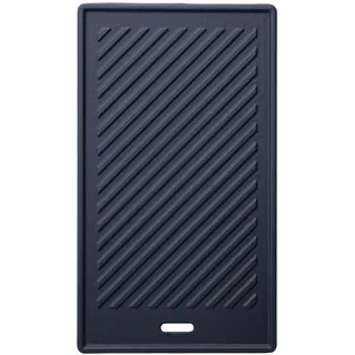 TAINO Grillplatte 24 x 42 cm Gusseisen schwarz