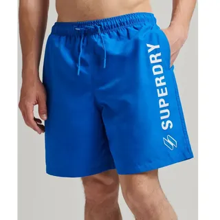 Superdry Code Applque 19inch Badeshorts - Blue Bay - S