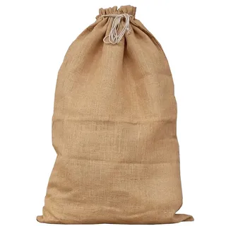 Großer Nikolaussack, Weihnachts-Sack, Weihnachten, Winter - Jute- (Natur, 100x60 cm)