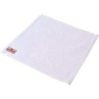 Carenesse 6er Mini Towel, 30 x 30 cm, 100% Baumwolle weiß glatt Babytuch | Premium Hotelqualität, Öko-Tex 100, glattes Gewebe ohne Muster, Frottee fusselfrei saugstark weich kochfest 95 Grad