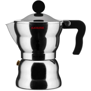 Alessi Moka 150 ml 3 Tassen Schwarz/Silber