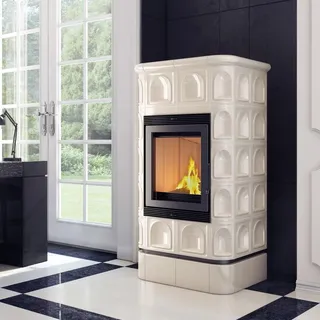 Kratki Blanka Kachelofen 8 kW Ø 160 Creme