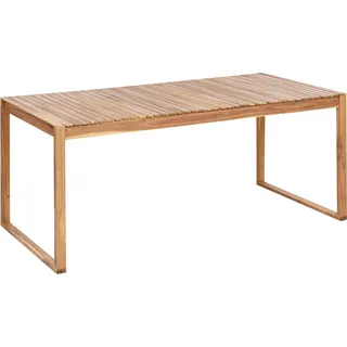 Beliani Gartentisch 180 x 90 x 75 cm Braun