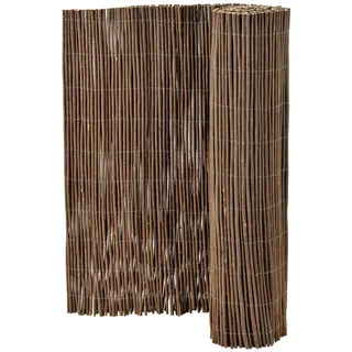 casa.pro Sichtschutzmatte 100 x 500 cm Braun Weide