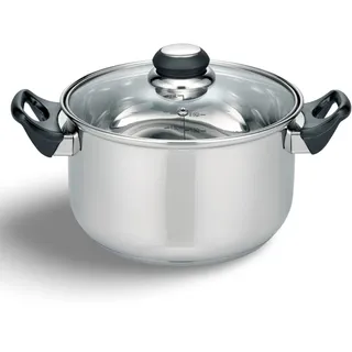 2x Edelstahl Kochtopf "turin" 20cm kleine Kochtöpfe Küche töpfe topf Set 2 Stück