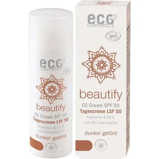Eco Cosmetics CC Creme LSF 50 dunkel Flüssigkeit ml Unisex