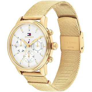 Tommy Hilfiger Blake 34mm Damenuhr - Gold / White - One Size